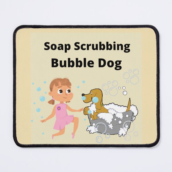 Item preview, Soap Scrubbing Bubblle Dog designed and sold by LGMmugsdesign.