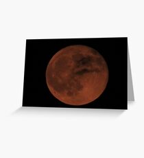 Blood Moon Greeting Card