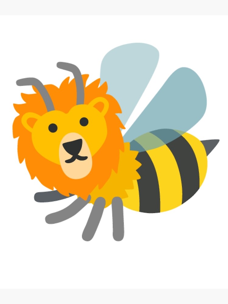 "Lion Bee" Poster for Sale by Jkl80 Redbubble