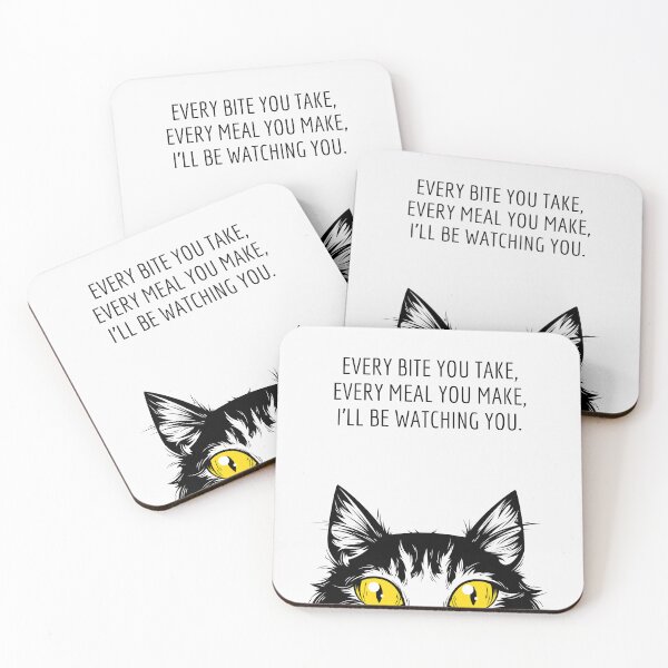 Item preview, Every Bite You Take, Every Meal You Make, ILL Be Watching You-Funny Cat-Cat Lover-Every Breath You Take-Song Lyrics designed and sold by SighFly52.