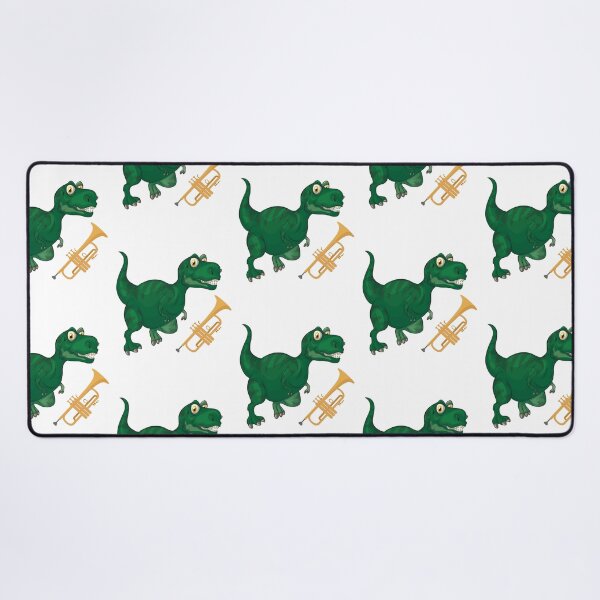 Item preview, Dinosaur Playing Trumpet ,Funny Good Dinosaur Trumpet Lovers Cool Green Design designed and sold by pedrored369.