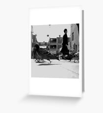 Pedestrians Greeting Card