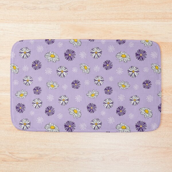 Item preview, Pastel Very Peri Purple with White and Purple Daisies Pattern designed and sold by CJAura by Claire Jane Johnson.