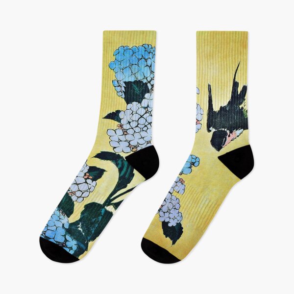 Item preview, Hydrangea and Swallow by the famous Katsushika Hokusai designed and sold by RyanCaudell.