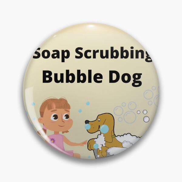 Item preview, Soap Scrubbing Bubblle Dog designed and sold by LGMmugsdesign.