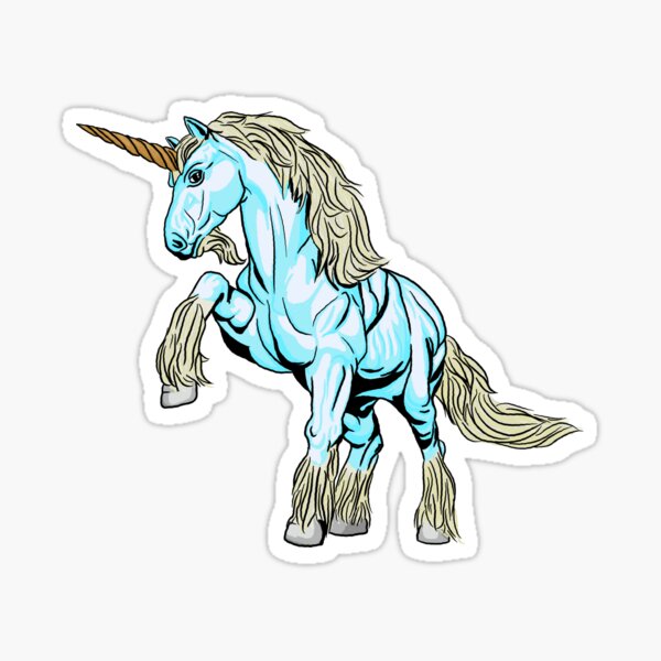 "DND Unicorn" Sticker for Sale by Black-Orc | Redbubble