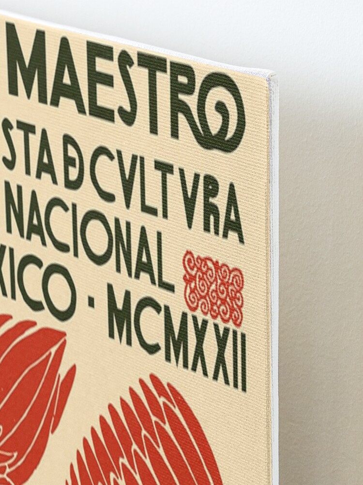 Alternate view of Poster Mexican Cultural - El Maestro Revista Cultura Nacional, 1922 Mounted Print