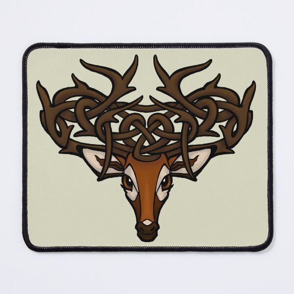 Item preview, Celtic Deer with Knotted Antlers Red designed and sold by RJKpoyp.