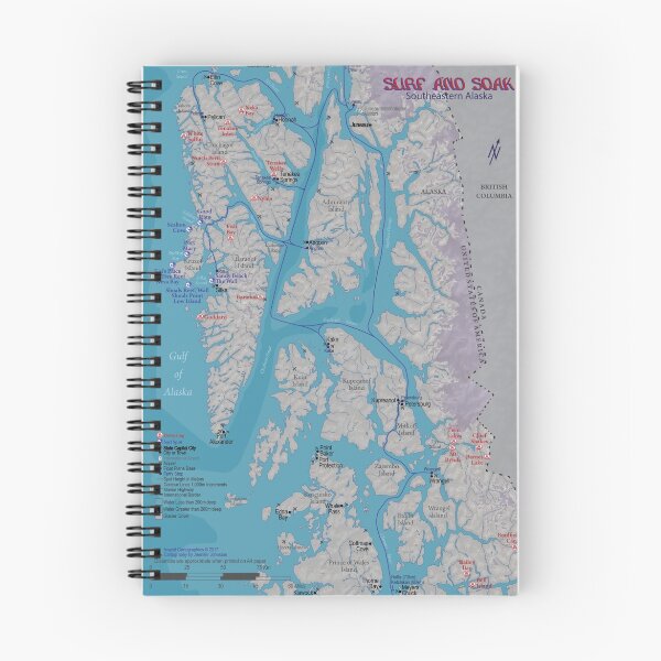 Item preview, Surf & Soak Southeastern Alaska designed and sold by InspiritCarto.