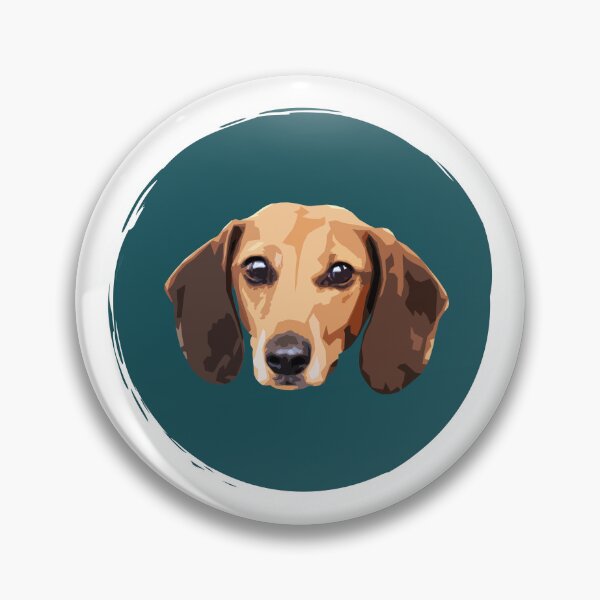 Item preview, Dachshund Weiner Dog Pop Art - Paint Circle - Cute - WPAP designed and sold by inkandmoth.