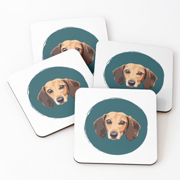 Item preview, Dachshund Weiner Dog Pop Art - Paint Circle - Cute - WPAP designed and sold by inkandmoth.