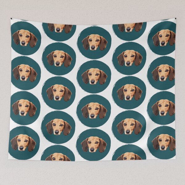 Item preview, Dachshund Weiner Dog Pop Art - Paint Circle - Cute - WPAP designed and sold by inkandmoth.