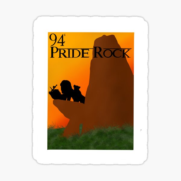 Pride Rock Animal Stickers