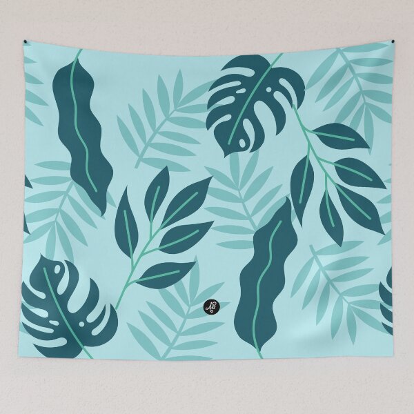 Item preview, Spring 22 Blue Tropics designed and sold by Ashley Santoro Draws.