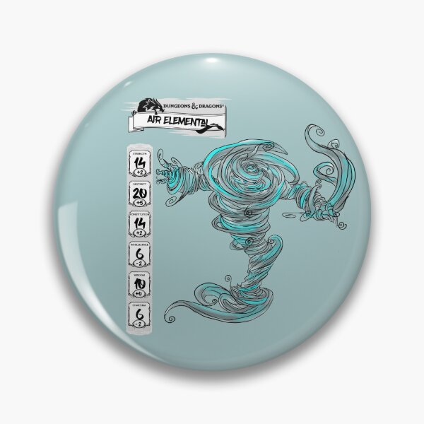 Item preview, DND Air Elemental Stats designed and sold by Black-Orc.