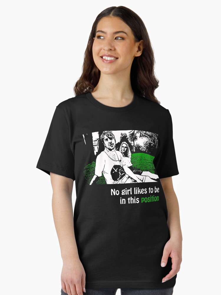 Thumbnail 2 of 7, Essential T-Shirt, No Girl Likes to be in This Position Either designed and sold by Ragcha.