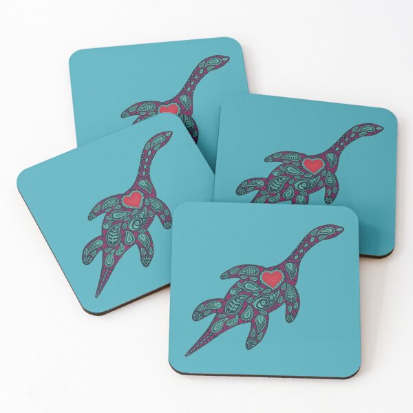Item preview, Nessie in Folk Art Style  designed and sold by EmyBeeDesigns.