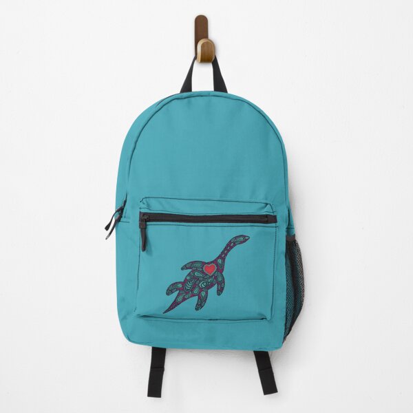 Vista previa del artículo con la obra «Nessie en estilo de arte popular», diseñado y vendido por EmyBeeDesigns.