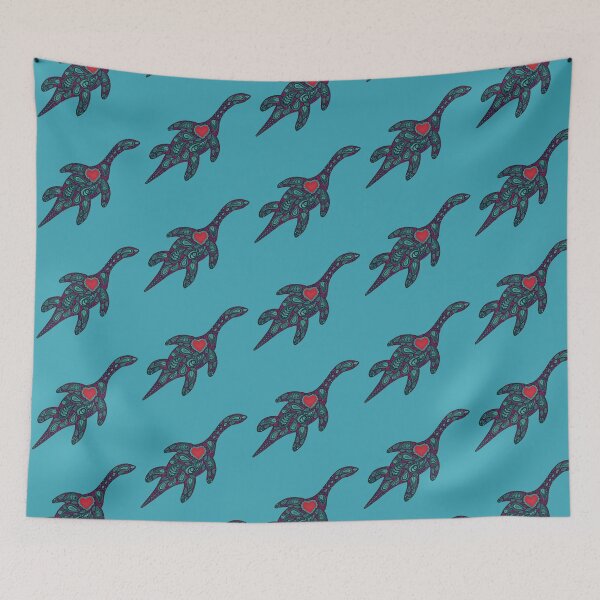 Item preview, Nessie in Folk Art Style  designed and sold by EmyBeeDesigns.