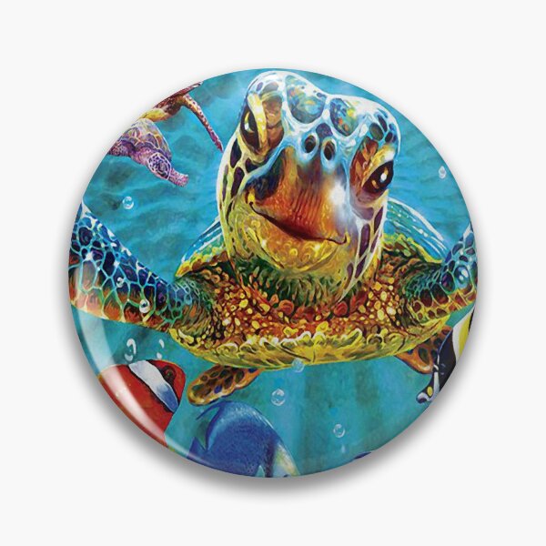Item preview, Turtle painting in sea designed and sold by chanchan79.
