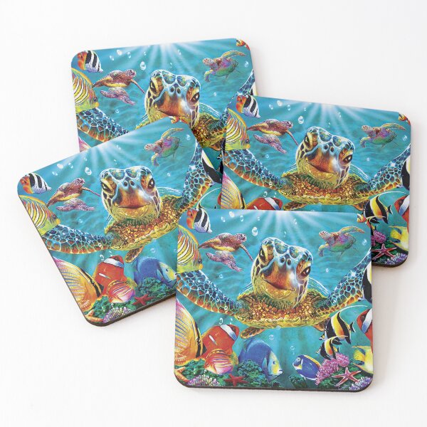 Item preview, Turtle painting in sea designed and sold by chanchan79.