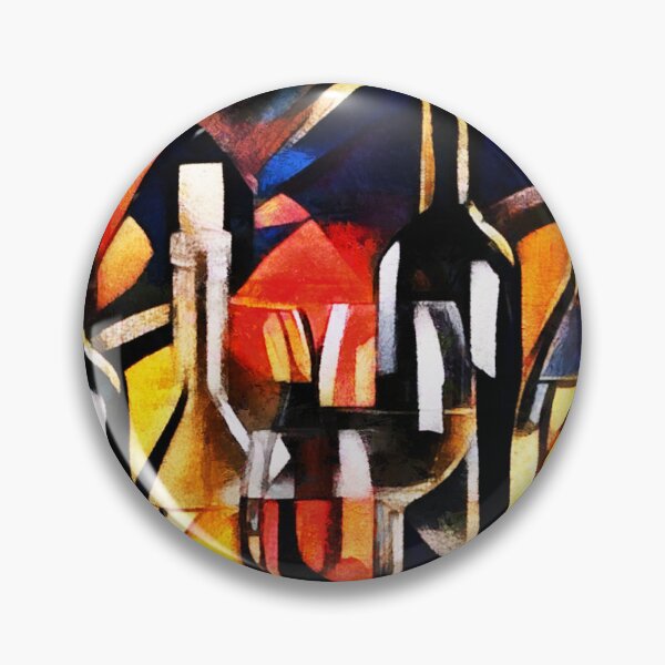 Item preview, Wine themes style cubism designed and sold by chanchan79.