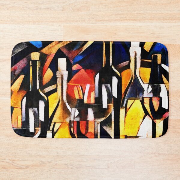 Item preview, Wine themes style cubism designed and sold by chanchan79.