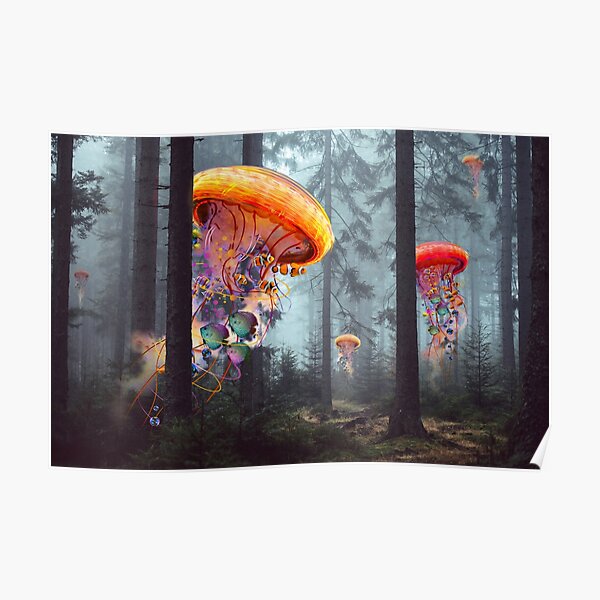 Forest of Jellyfish Worlds Poster