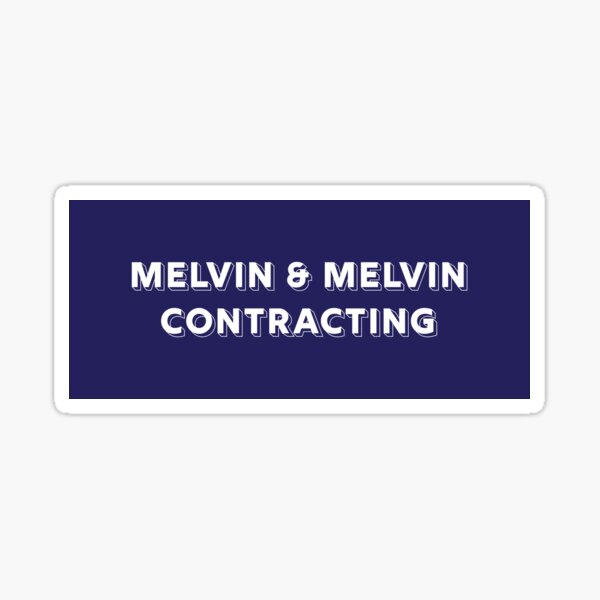 Item preview, Melvin & Melvin Contracting - Blue Logo designed and sold by mhunt109.