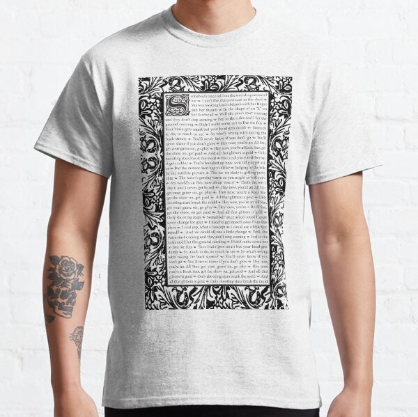 Vista previa del artículo con la obra «All Star de Smash Mouth, inspirada en William Morris», diseñado y vendido por Laura Penn.