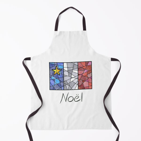 Item preview, Acadian Flag pastel mosaic Noël - Drapeau acadien mosaïque pastel vitrail Noël designed and sold by ColoursOfFrance.