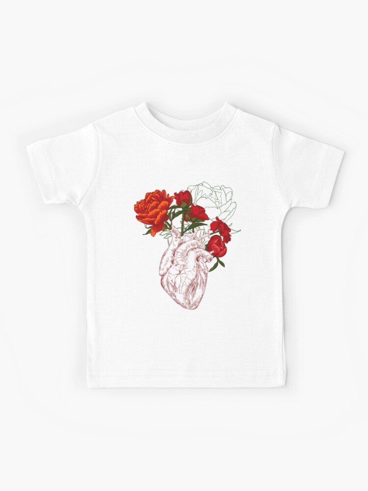 Camiseta para niños «dibujo corazón humano con flores» de OlgaBerlet | Redbubble Camiseta para niños «dibujo corazón humano con flores» de OlgaBerlet | Redbubble