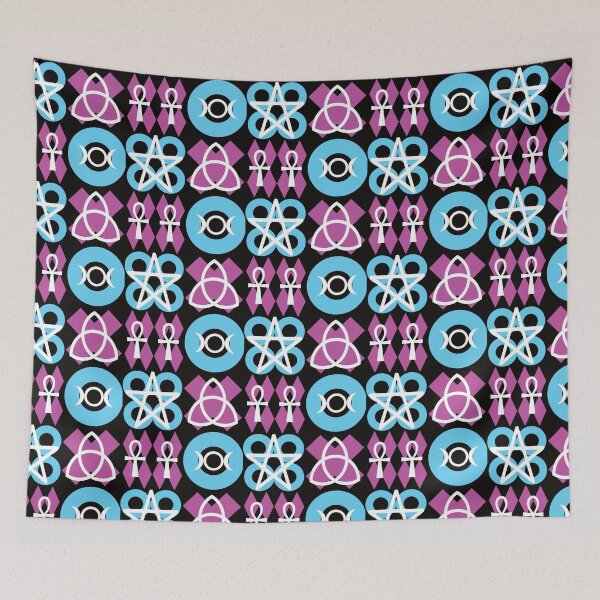 Item preview, Neo Geo Pagan Symbols - Wiccan Symbols - Stickers Shirts - Goth Fashion -Pagan designed and sold by CattlettArt.