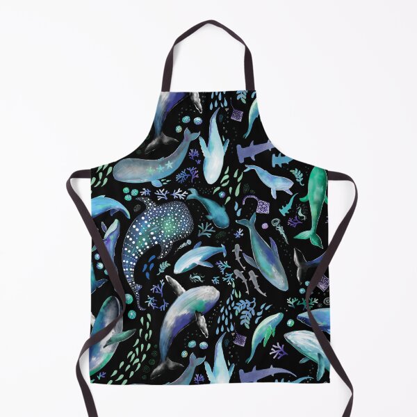 Aperçu de l'œuvre Plongée en mer avec des baleines la nuit - Remix créée et vendue par jesschampagne.