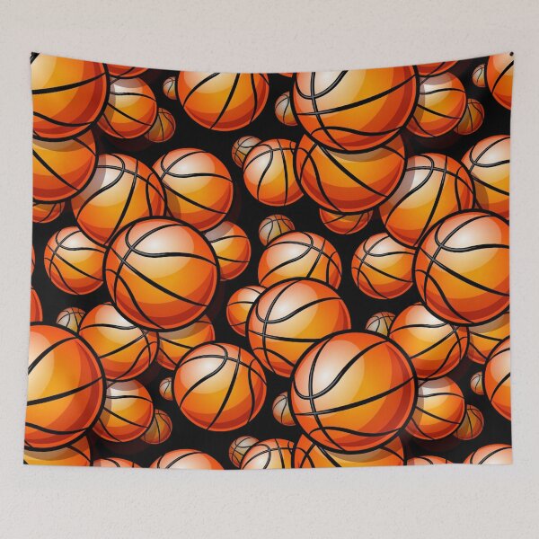 Item preview, Basketball Basket Ball Pattern Design Balls Sports designed and sold by Draculaura2009.