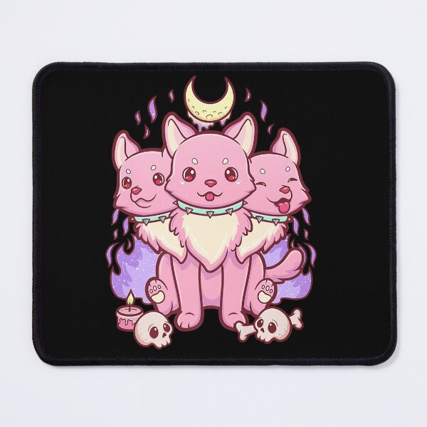 Item preview, Kawaii Pastel Goth Cute Creepy 3 Headed Dog designed and sold by JeremyxLee.