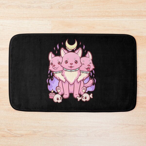 Item preview, Kawaii Pastel Goth Cute Creepy 3 Headed Dog designed and sold by JeremyxLee.