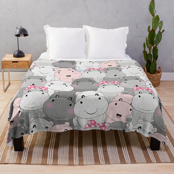 Personalized Hippo Blanket - Caiden Designs