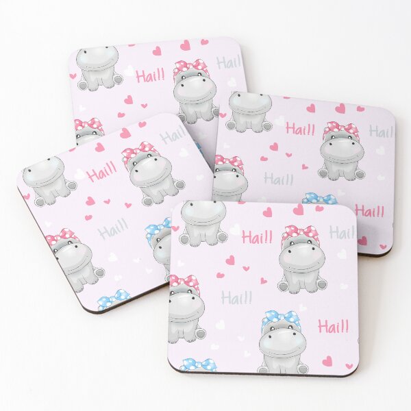 Item preview, Cute Hippo With Headband  designed and sold by SweetThreads79.