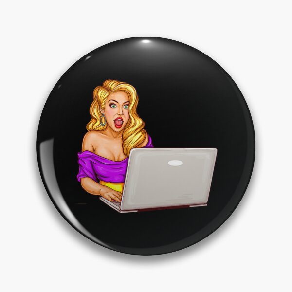 Artikelvorschau, Pop-Art-Laptop-Frau mit Notizbuch entworfen und verkauft von RowantNairt.