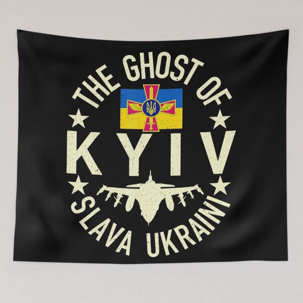 Item preview, The Ghost Of Kyiv Slava Ukraine designed and sold by MercadoUS.