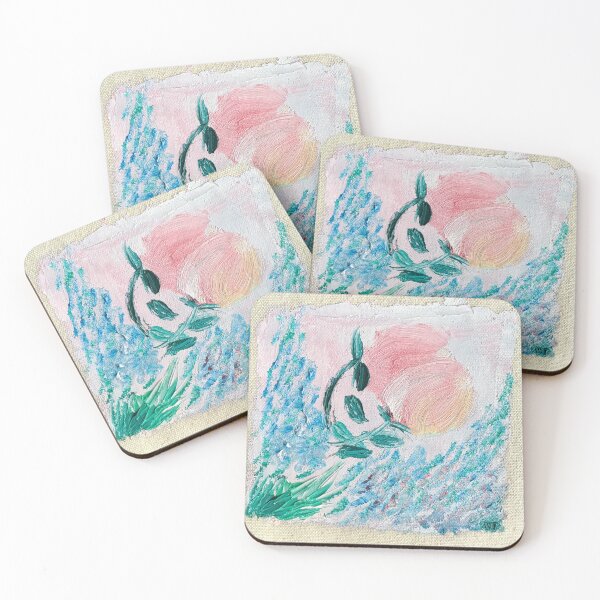 Item preview, Floral Square in Oils No. 1 designed and sold by Praline Creative.