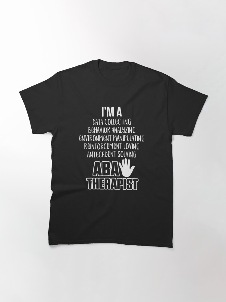 aba shirts aba therapist gifts behavior analyst gift applied