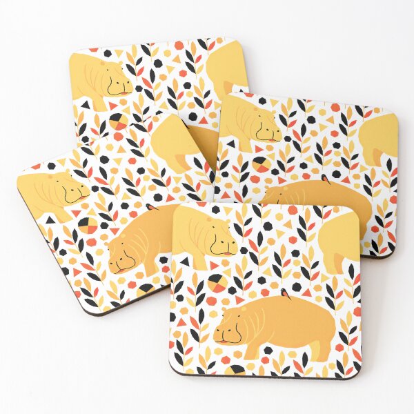 Item preview, Gold Hippo Pattern designed and sold by SweetThreads79.