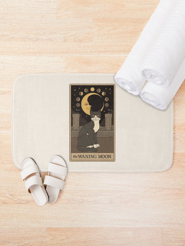 Alternate view of The Waning Moon Cat Bath Mat