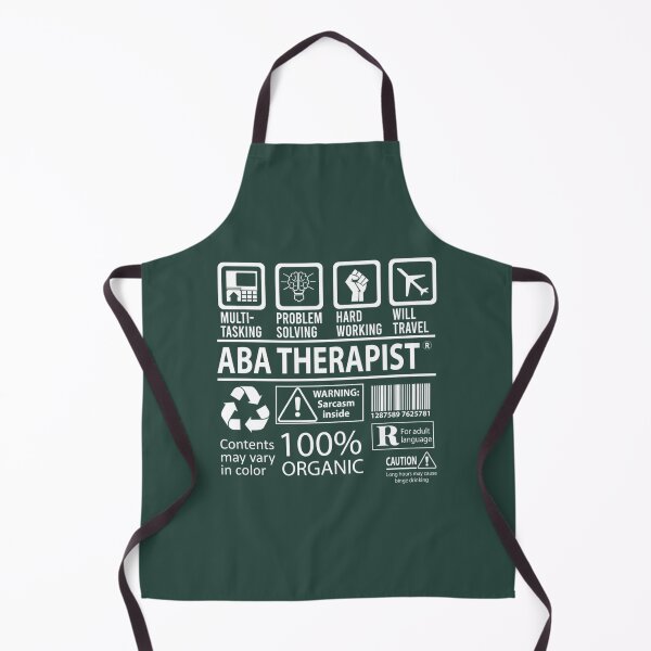 Aperçu de l'œuvre T-shirt de thérapeute Aba - T-shirt d'article de cadeau d'emploi certifié multitâche créée et vendue par KNNew.