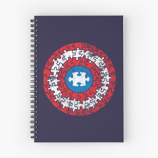 Item preview, Autism Awareness Captain Autism Puzzle Shield   designed and sold by KNNew.