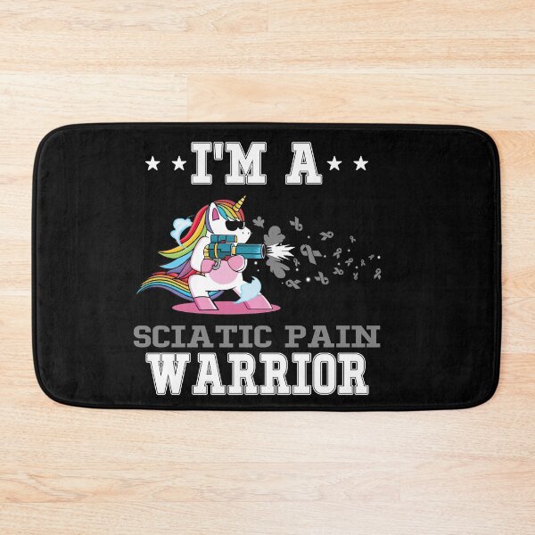 Item preview, Funny Unicorn I'm A Sciatic Pain Warrior designed and sold by heppenp.