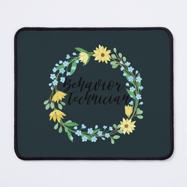 Item preview, Behavior Technician RBT ABA Behavior Analysis Floral   designed and sold by KNNew.