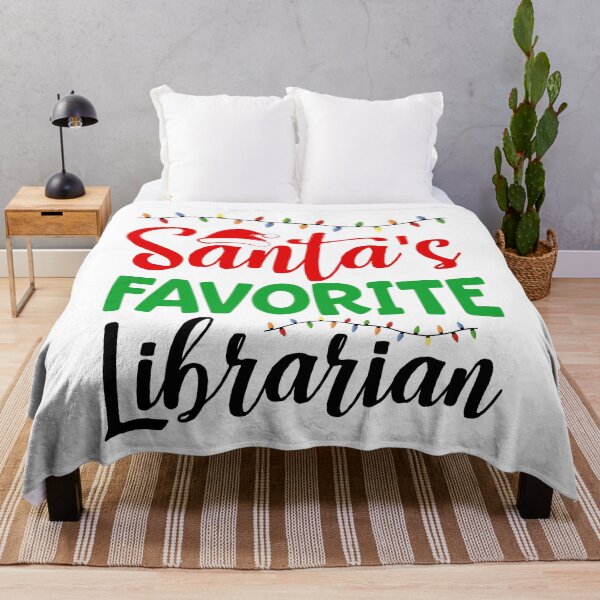Item preview, Santa's Favorite Librarian designed and sold by Bendthetrend.